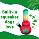 Bo da Bong - Parody Plush Rasta Color Squeaker Dog Toy - 9" For Pet PAW:20