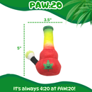 Lil Bo da Bong- Parody Plush Rasta Color Catnip Cat Toy - 5" For Pet PAW:20