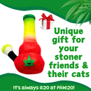 Lil Bo da Bong- Parody Plush Rasta Color Catnip Cat Toy - 5" For Pet PAW:20