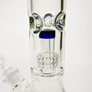 O 16" Color-Accented Glass Water Bong with Percolator