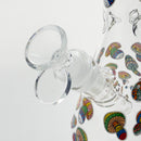 O 10" Cartoon Mushroom Design Glass Beaker Bong – Glow in the Dark