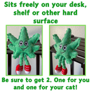 Lil' MJ the Marijuana Leaf - Plush Catnip Cat Toy - 6" For Pet PAW:20
