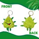 Bud the Weed Nug Keychain - Stuffed Parody Pot Nug - 2" Gadget PAW:20