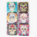 Cigarette Case Sugar Skull Metal - 12 DIS [CTC034] Case NIBO Distribution