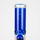 FOGGX | 14" Colored Glass Water Pipe with Percolator [FTLL09] Glass Bong LEHIGH WHOLESALE