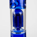 FOGGX | 14" Colored Glass Water Pipe with Percolator [FTLL09] Glass Bong LEHIGH WHOLESALE