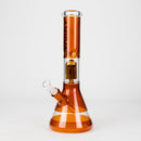 FOGGX | 14" Colored Glass Water Pipe with Percolator [FTLL09] Glass Bong LEHIGH WHOLESALE Amber