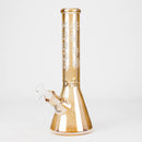 FOGGX | 14" Glass Water Pipe [FTLL01] – 7mm Glass Bong LEHIGH WHOLESALE Gold