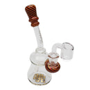 Karma | 6.5" Bent Neck Reversal With Banger Glass Rig (Dark Reversal) Glass Rig Maq Distributors