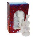 Karma | 6" Sandblasted Hourglass Glass Dab Rig Glass Rig Maq Distributors