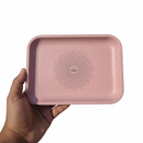 TBBC | Rose Bliss Eco Rolling Tray – Biodegradable Pulp, Sustainable & Stylish Tray THEBOOMBOXCLUB Canada