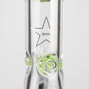 Spark | 18" 9 mm glass water bong with thick base Glass Bong ONE