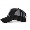 High-Crown 5-Panel “420” Embroidered Cap - Black Hat & Toque Super Supplys Inc