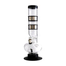 12" Acrylic Waterpipe with Detachable Metal Slider- 2pcs Acrylic Bong Super Supplys Inc