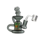 Wellcann | 5" Glass Dab Rig with Circ Perc – Includes Quartz Banger Glass Rig Super Supplys Inc T-Black