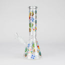 10" Glass Beaker Bong – Lollipops Design (Glow in the Dark) Glass Bong 777 Smoke
