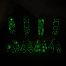 10" Glass Beaker Bong – Lollipops Design (Glow in the Dark) Glass Bong 777 Smoke