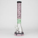 18" 7mm Glass Beaker Bong – Stone Age Design with Ice Catcher Glass Bong 777 Smoke