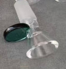 Glass bowl with color round handle for 14 mm Pack of 3 Bowl · Popper 777 Smoke