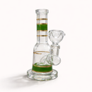 Mini Crown 6” Circ Perc Glass Bong Glass Rig Super Supplys Inc Green