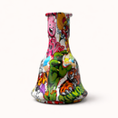 18" Graffiti Duo Hookah Dual-Hose Glass Hookah Hookah Super Supplys Inc
