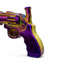 Fortune | 8″ Electroplated Revolver Waterpipe Glass Bong Fortune