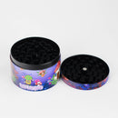 2.5" Mushroom Design Metal Grinder – 4 Layers (Box of 6) Display Pack 777 Smoke