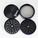 2.5" Mushroom Design Metal Grinder – 4 Layers (Box of 6) Display Pack 777 Smoke