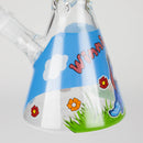 10" Cute Animals Design Glass Beaker Bong Glass Bong 777 Smoke