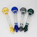 Straight Crystal Pipe 7" - Assorted Color Glass Pipe NIBO Distribution