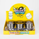 Spider Gun Metal Grinder 52mm 4 parts Box of 12 Display Pack NIBO Distribution