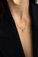 18K GOLD CANNABIS LEAF NECKLACE Jewelry The Kush Girls