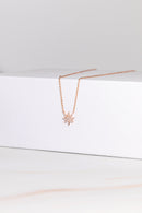ROSE GOLD CANNABIS LEAF NECKLACE Jewelry The Kush Girls