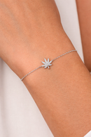 SILVER CANNABIS LEAF BRACELET Jewelry The Kush Girls