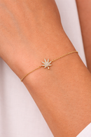 18K GOLD CANNABIS LEAF BRACELET Jewelry The Kush Girls