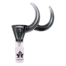 Maple Glass | Double Dizzy Horn Bowl 14mm Bowl · Popper Maple Craft Inc Black