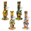 8.5" Assorted Comic Graphic Silicone Bong Resin · Silicone · Plastic Bong Maple Craft Inc