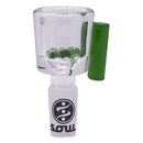 Soul Glass | Handled Vessel Bowl 14mm Bowl · Popper Maple Craft Inc Green