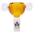 Maple Glass | Ethereal Wings Bowl 14mm Bowl · Popper Maple Craft Inc Amber