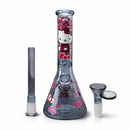 10" Pink Kitty Beaker Bong Glass Bong Super Supplys Inc