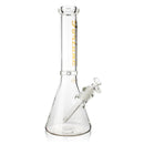 Fortune | 14" Beaker 7mm Glass Bong Disk Catcher Glass Bong Fortune Gold