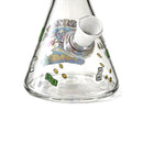 Chaos Collage 10” Graphic Beaker Bong Glass Bong Super Supplys Inc