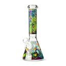 Portal Series 10” Graphic Beaker Bong Glass Bong Super Supplys Inc Design 2