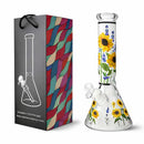 12.5” 7mm Luminous Bloom Beaker Bong Glass Bong Super Supplys Inc