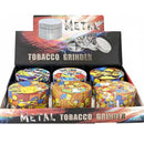63mm Famous Cartoon Grinder-6 CT Display Pack Super Supplys Inc