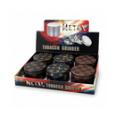 Luxury Design 63mm Zinc 4 Pcs Grinder-6 Pcs In A Display Display Pack Super Supplys Inc