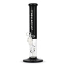 Red Eye Glass® | 11.5" Tall Black Frontside Straight Tube Glass Bong West Coast Gifts