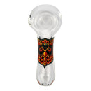 Bongjour!™ | 3.75" Clear Hand Pipe w/Decal (Assorted Decal 8 Pack) Glass Pipe West Coast Gifts