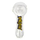 Bongjour!™ | 3.75" Clear Hand Pipe w/Decal (Assorted Decal 8 Pack) Glass Pipe West Coast Gifts