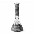Braided Grip 12.5” 7mm Beaker Bong Glass Bong Super Supplys Inc Black